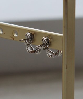 Tiaclasse 【金属アレルギー対応】ストーンクロスタイニーピアス シルバー