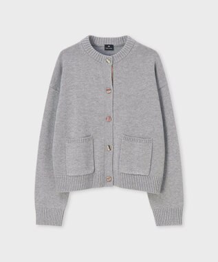 Paul Smith スワール ボタン カーディガン グレー