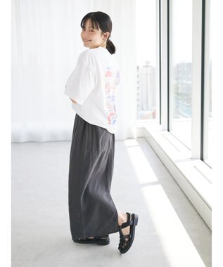 CRAFT STANDARD BOUTIQUE 【キナリノ別注】リネンレーヨンスカート Charcoal Gray