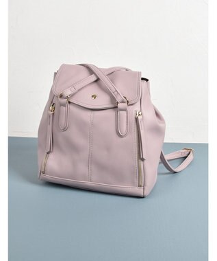 LA BAGAGERIE 【MONICA】フェイクレザー2WAYリュック ピンク