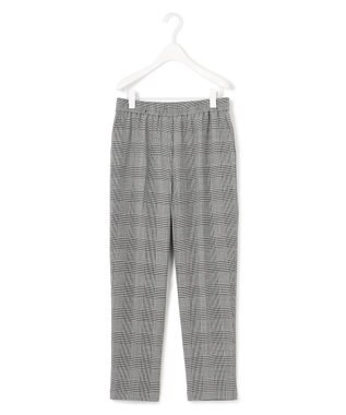 ICB 【洗える】ウール2WAYストレッチ ドロストパンツ グレンチェック系