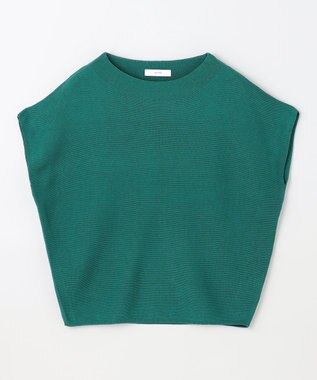 ANY 【新色追加/14色展開】アクリルガーターフレンチスリーブニット グリーン