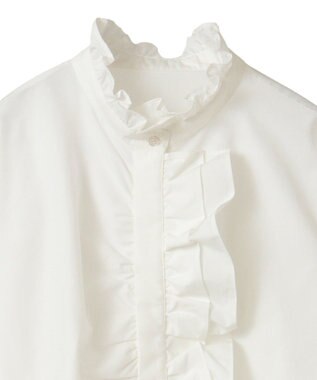 Green Parks フリルブラウス Off White