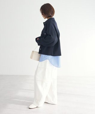 CRAFT STANDARD BOUTIQUE ライトニットジャケット Navy