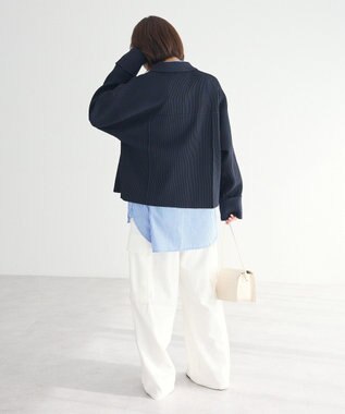 CRAFT STANDARD BOUTIQUE ライトニットジャケット Navy