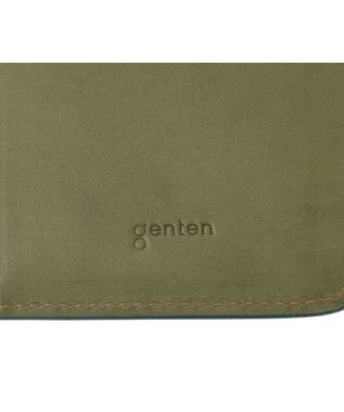 genten ダイヤカットワーク　二つ折り財布 フォレストグリーン