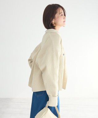 CRAFT STANDARD BOUTIQUE ライトニットジャケット Ivory