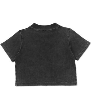 WEGO ラインストーンロゴWZIPトップス スミクロ