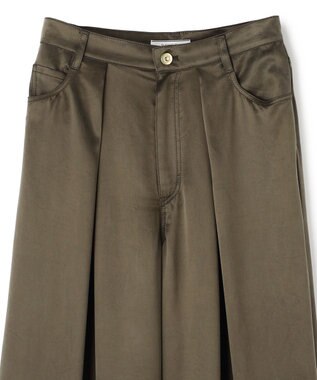 BEIGE， FRANKLIN / ドレープタックワイドパンツ Khaki