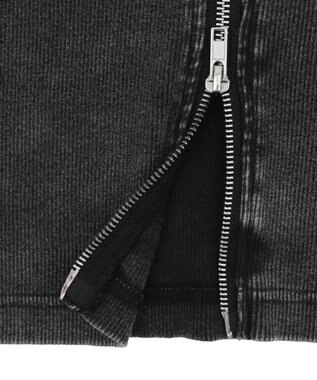 WEGO ラインストーンロゴWZIPトップス スミクロ