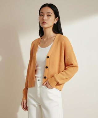 メッシュニット カーディガン