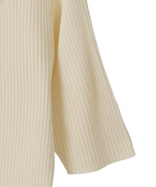 Green Parks ・ｓｗｉｎｇ　ｂｙ　フロントリボンリブニット Light Gray