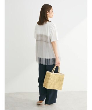 Green Parks ・ＥＬＥＮＣＡＲＥ　ＤＵＥ　チュールドッキングＴＥＥ Off White