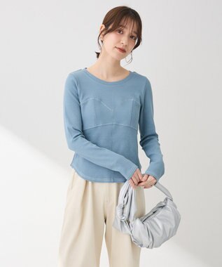 Green Parks ・ＳＵＧＡＲ　ＳＰＯＯＮ　ビスチェラインリブロンＴＥＥ Blue