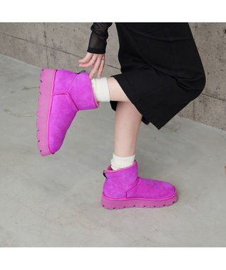 MODE ET JACOMO <carino>本革ムートンショートブーツ