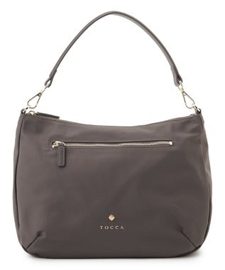 TOCCA CUSHION SILHOUETTE NYLON BAG マルチWAY バッグ ライトグレー系