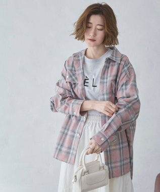 WEGO 【ユニセックス着用ITEM/SMLサイズ展開】オンブレチェックシャツ（LS） 柄3