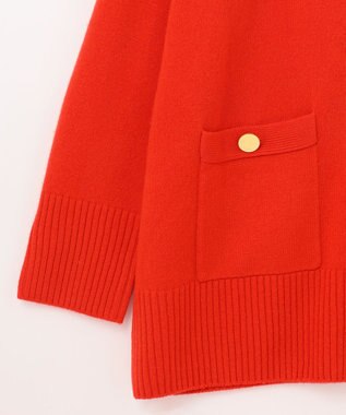 GRACE CONTINENTAL メリノウールニットカーディガン レッド