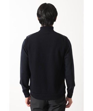 DAKS エクストラファインウール ニットベスト ネイビー