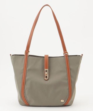 LA BAGAGERIE ひねり金具付きエレガンストート　Mサイズ グレージュ