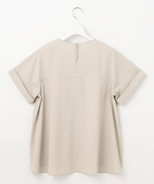 自由区 S 【カタログ掲載・セットアップ対応・接触冷感・UVケア・洗える】ファンクショナルクロス ブラウス サンド