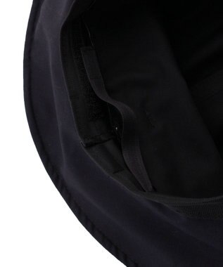 MOONBAT 【遮光100％/遮熱/UV】HIROKO KOSHINO(ヒロコ コシノ)遮光 ビッグリボンハット 帽子 広つば ゆったりMサイズ 手洗い可能/サイズ調整可能/日本製 ディープブルー