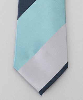 GOTAIRIKU  GOTAIRIKU別注【日本製】シルク ネクタイ_レジメンタル柄 サックスブルー系1