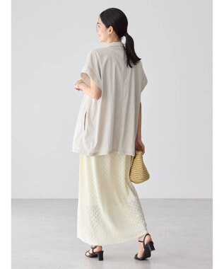 AMERICAN HOLIC 接触冷感Ｗボタンジレ Gray Beige