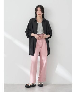 earth music&ecology シアーボーイズライクシャツ Off White