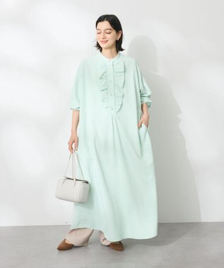 CRAFT STANDARD BOUTIQUE デシンフリルワンピース Green