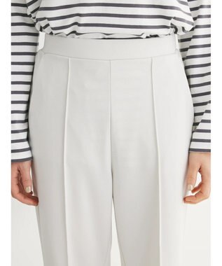 Green Parks らくスレストレートパンツ Ecru