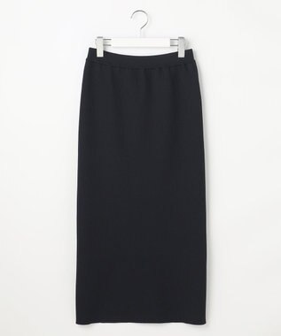 自由区 ライトリブストレッチタイト スカート ブラック