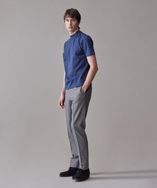 J.PRESS MEN 【Peppin Merino Comfort】【ウォッシャブル可 / 折り目加工】バーズアイ スラックス / ノータック ライトグレー系