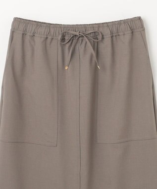 ANY 【セットアップ可能/UVケア/接触冷感/ストレッチ】イージーケアタイトスカート モカ