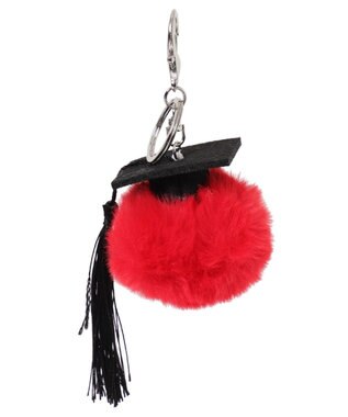 WEGO 卒業おめおめモンスターぬいぐるみキーホルダー レッド