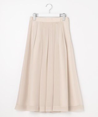 ANY SIS S シャイニータック スカート ライトベージュ