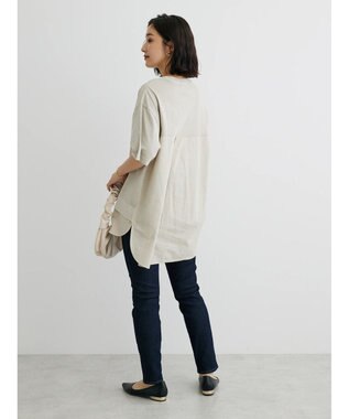 Green Parks ピグメントドッキングチュニック Light Beige