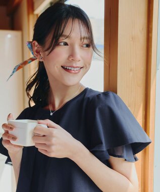 Tiaclasse 【金属アレルギー対応】　サークルストーンイヤリング シルバー