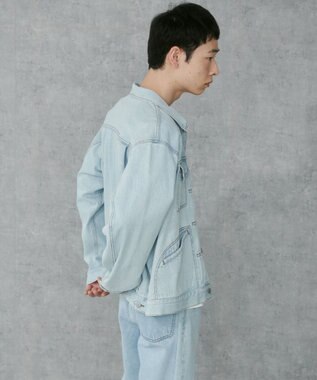 WEGO デニムトラッカージャケット デニム淡加工色