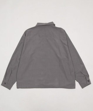 WEGO 【ユニセックス着用ITEM】フェイクスウェードシャツジャケット グレー