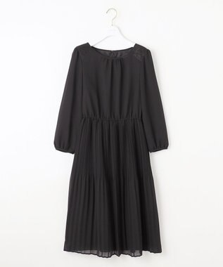 ANY SIS 【洗える】フェミニンプリーツ ワンピース ブラック