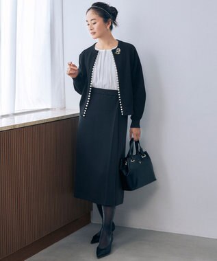 自由区 ポインテッド パンプス ブラック系