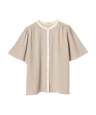 Green Parks ・ＥＬＥＮＣＡＲＥ　ＤＵＥ　バイカラーブラウス Beige