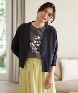 ANY L 【接触冷感/UVカット/抗菌防臭/手洗い可/アンチピリング】ファンクションカーディガン チャコール