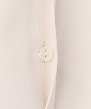 23区 【洗える】ジョーゼット ボウタイ ブラウス ピンク系