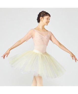 Chacott ハーフスリーブレオタード ヨーロピアンピンク