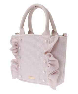 Maison de FLEUR 2WayフリルトートSバッグ Pink