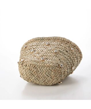 UNBILLION kakatoo ビジュー付きカゴバッグ ブラック