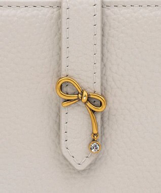 LANVIN en Bleu リュバン ラウンド長財布 ベージュ