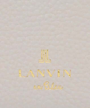 LANVIN en Bleu リュバン ラウンド長財布 ベージュ